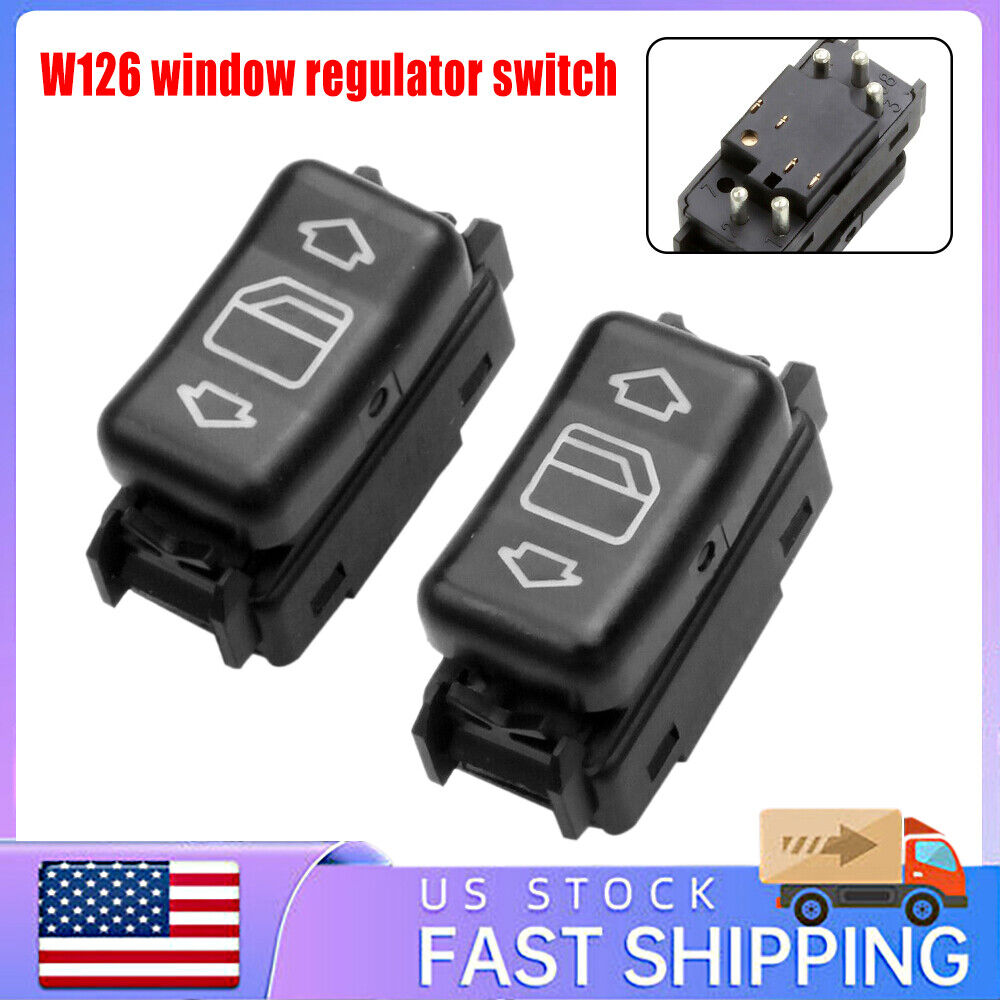 Left+Right Window Switch Glass Lifter for Mercedes Benz 190E 260 300 350 420 560