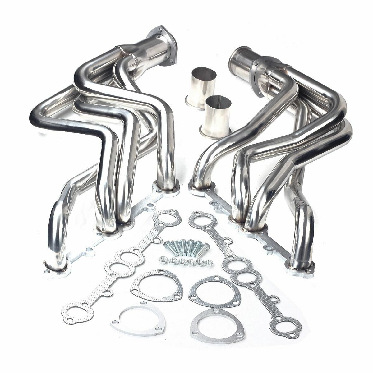 Fit Chevy Truck Small Block Chevy SBC Long Tube Headers Stainless Steel