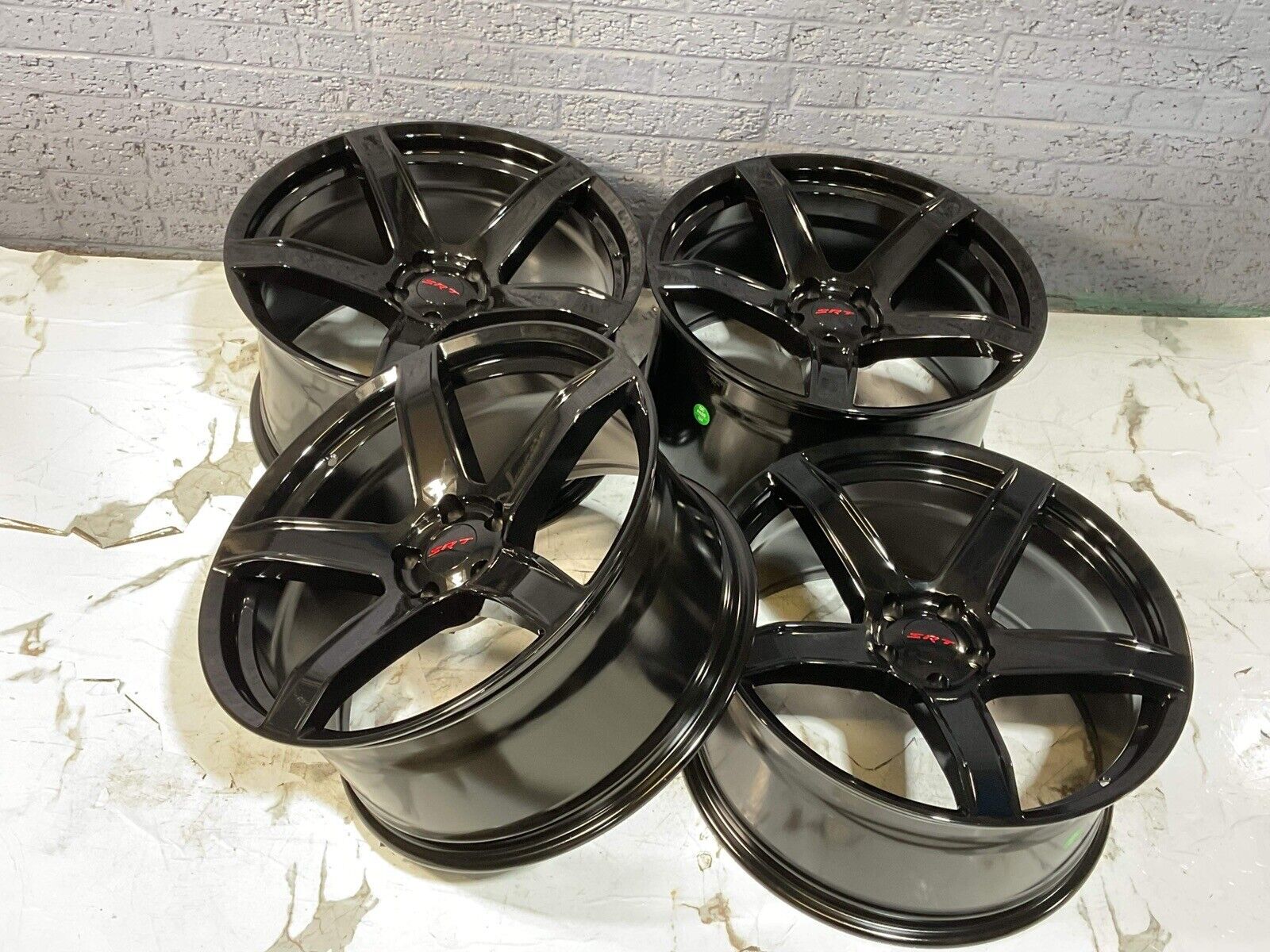 20x9.5 20x10.5 Dodge Wheels Gloss Black Fits Challenger Charger Hellcat set of 4