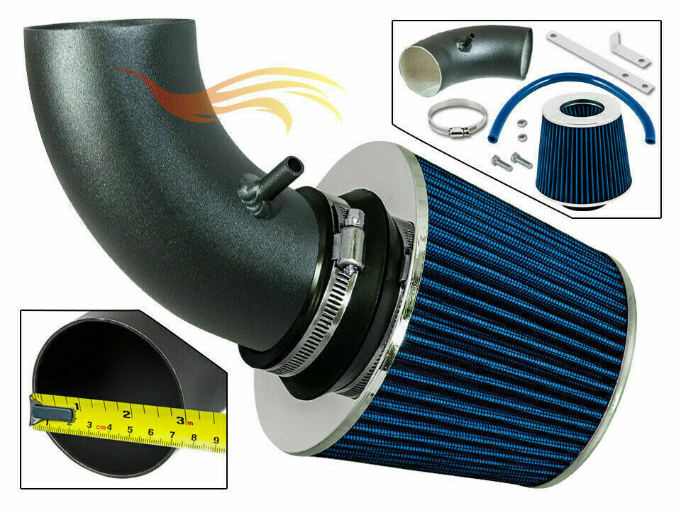 RW BLUE Ram Air Intake Kit Systems For 03-06 Chrysler PT Cruiser 2.4L Turbo Kit