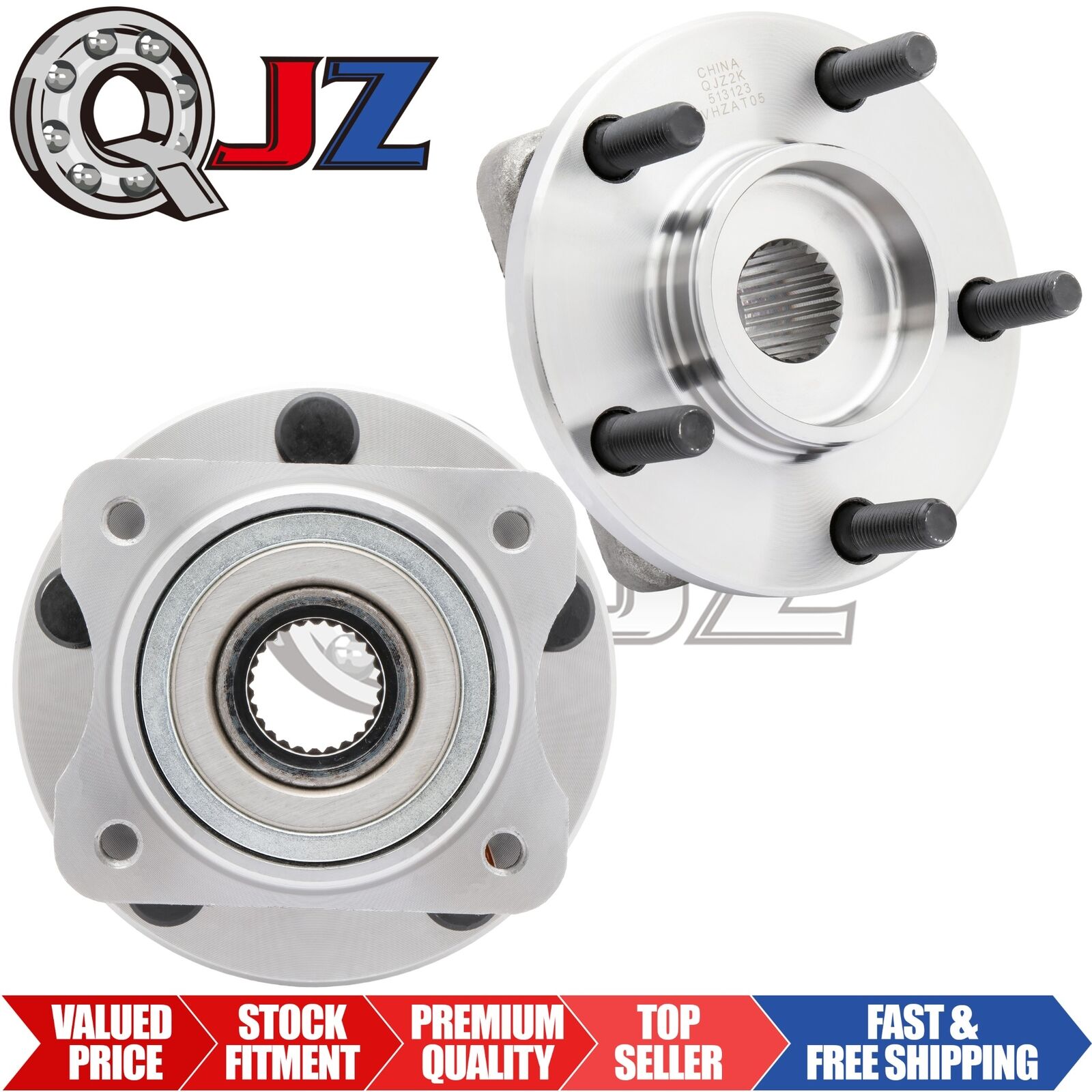 [FRONT(Qty.2)] Wheel Hub For 1996-2000 Plymouth Grand Voyager Van FWD/AWD-Model