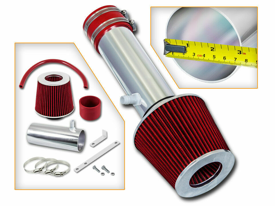 Short Ram Air Intake Kit + RED Filter for 11-14 Chrysler 200 3.6L V6