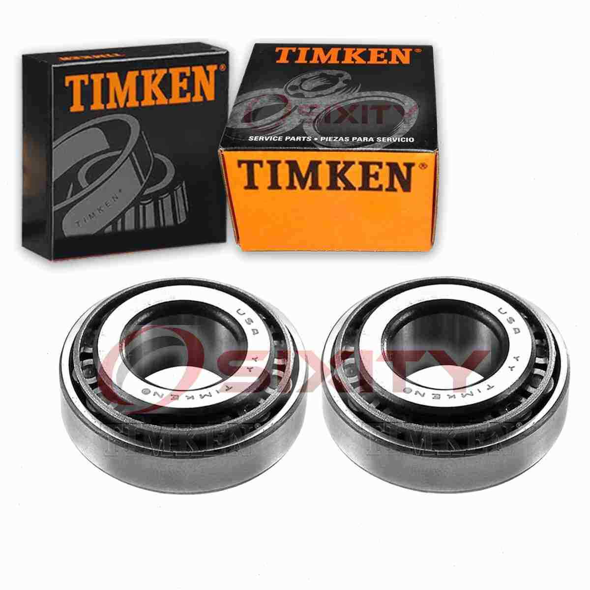 2 pc Timken Rear Outer Wheel Bearing and Race Sets for 1986-1989 Mazda 323 gb