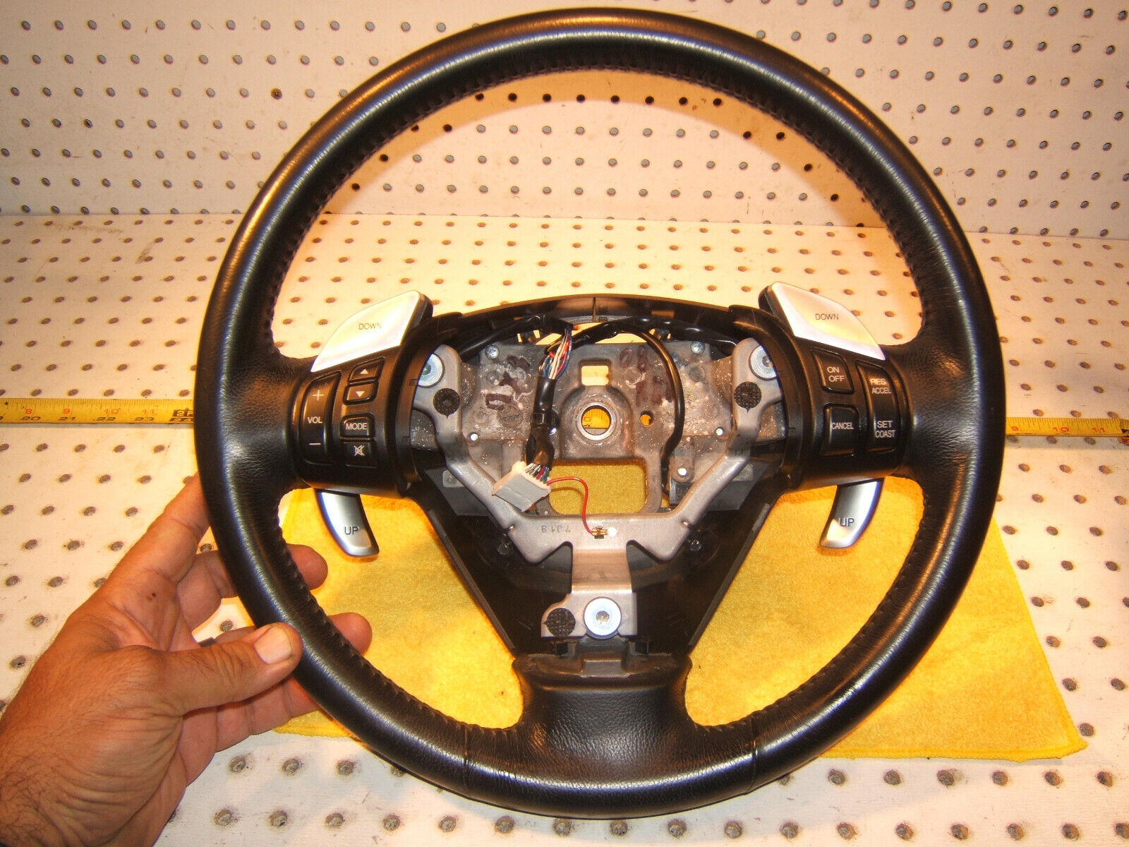 Mazda 2008 RX8 coupe AUTOMATIC Black steering OEM 1 Wheel with shifter paddles