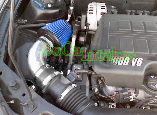 Black Blue Air Intake kit & Filter For 2005-2010 Pontiac G6 3.5L 3.6L 3.9L V6