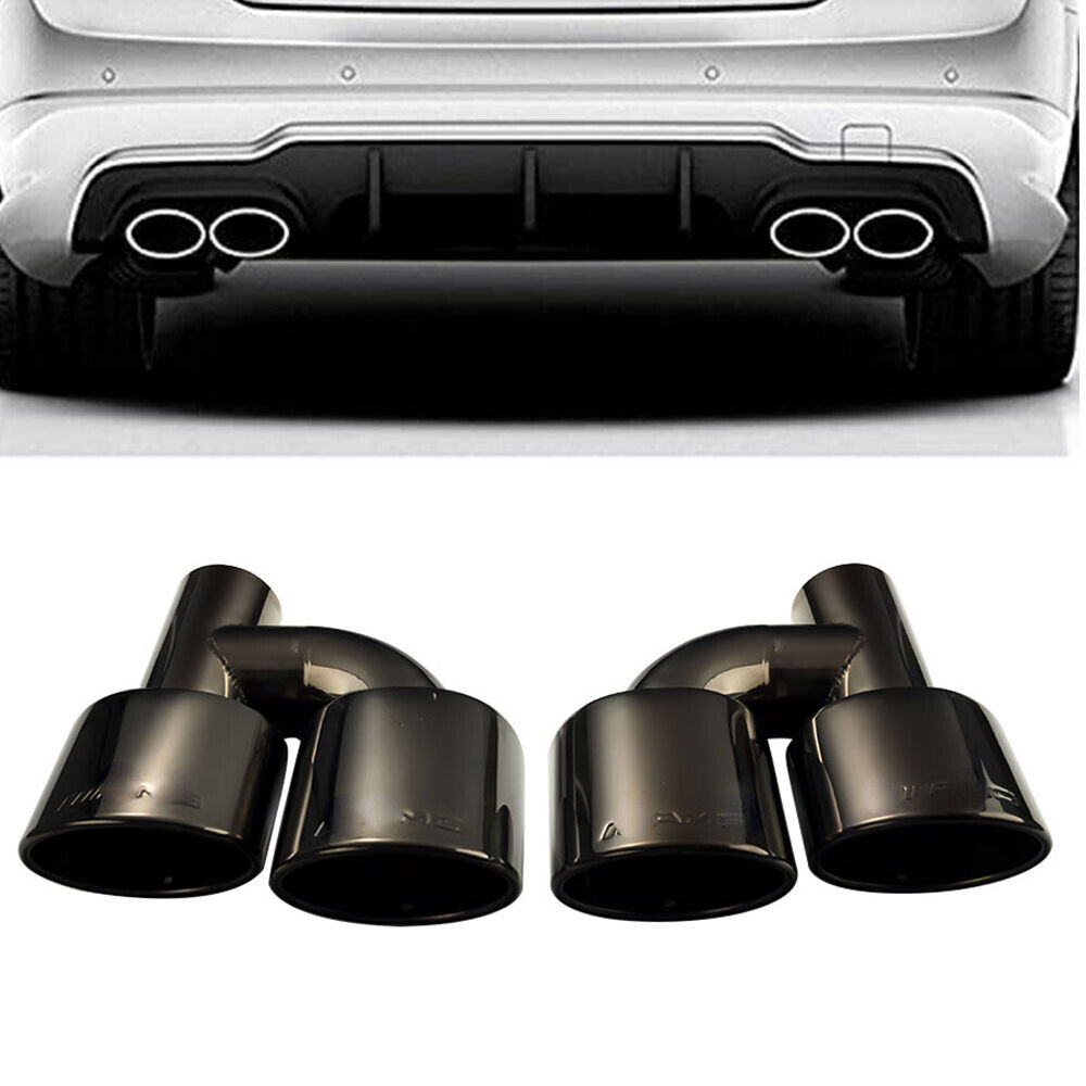 For Mercedes Benz S65 AMG Style Exhaust Tips W212 E350 E400 C63 C300 C350 W204