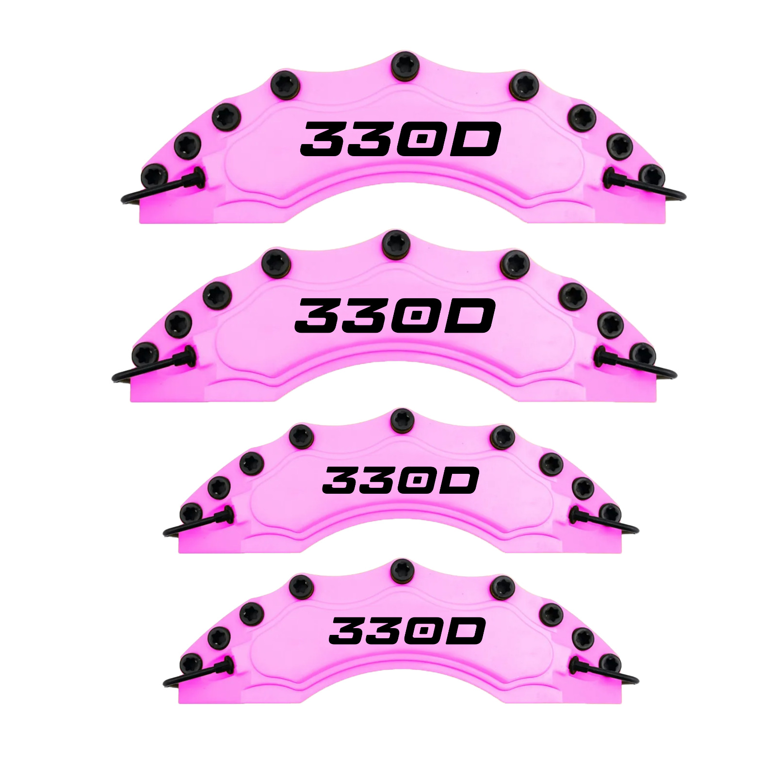 330 D Brake Caliper Cover | Customized Design  (4 pieces)  | Pink