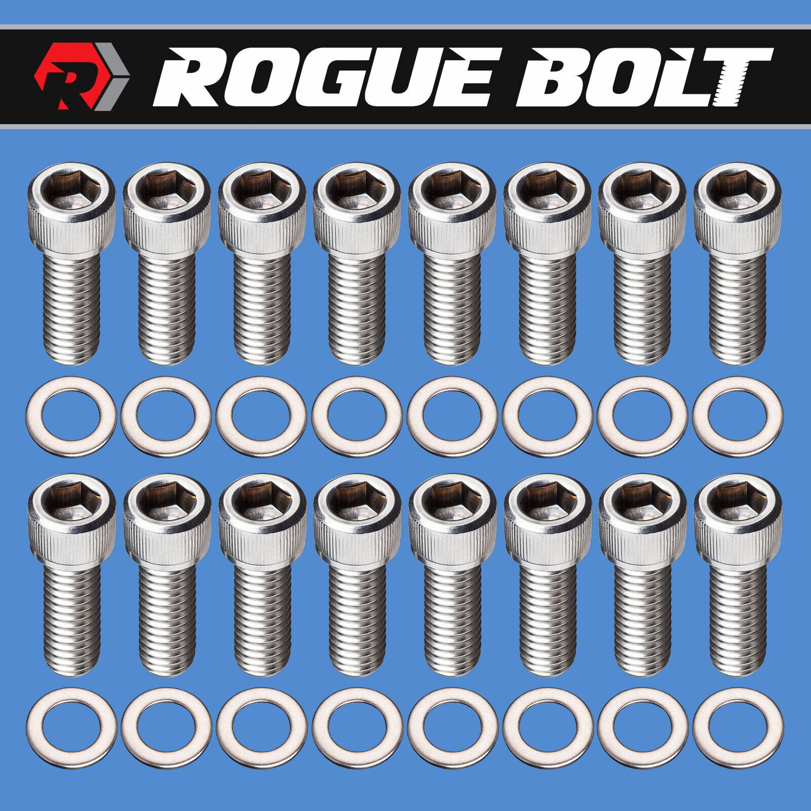 FORD FE HEADER BOLTS STAINLESS STEEL KIT 352 360 390 406 427 428 ENGINES