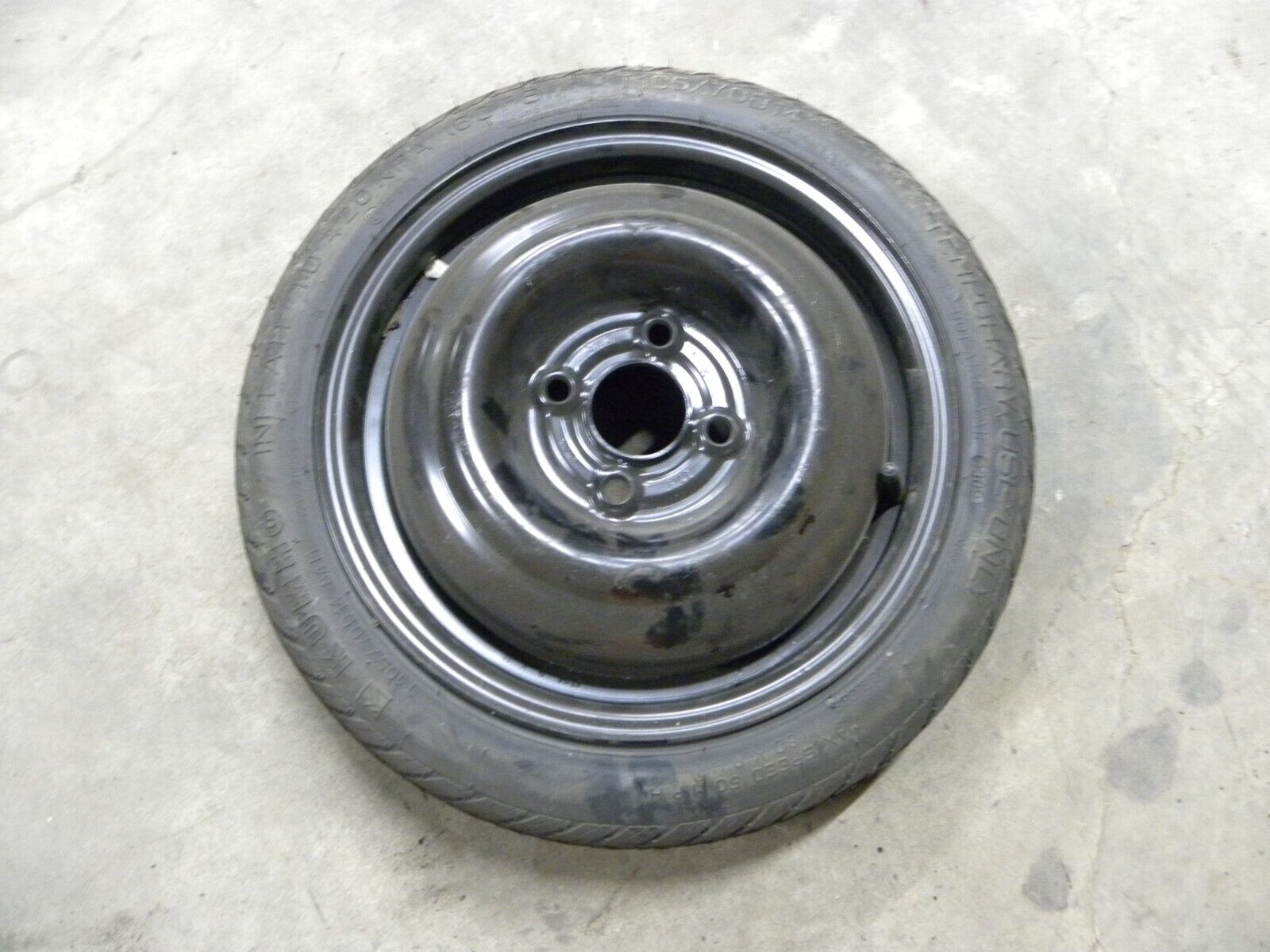04-11 Chevrolet Aveo Compact Temporary Spare Tire Wheel Rim 14x4, 4 lug, 100mm