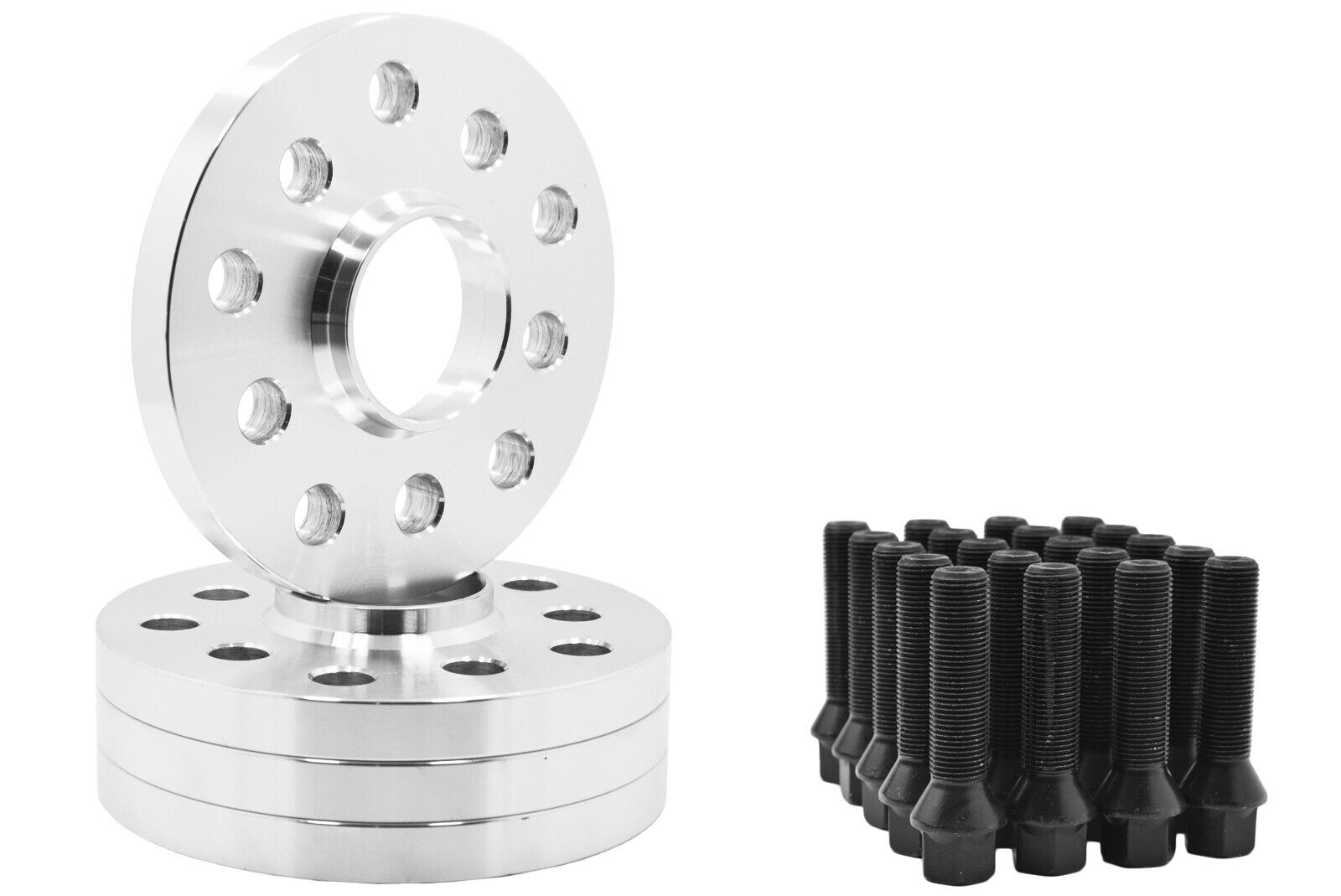 Complete Set of BMW 4x100 17MM Thick Hub Centric Wheel Spacer Kit 57.1 Hub Bore 