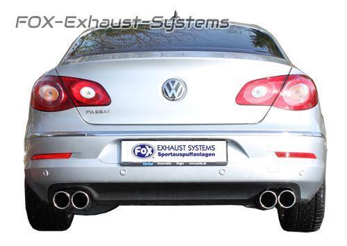 Duplex Racing System (With Replacement Pipe) VW Passat 3C Incl. Cc 2x90 Round