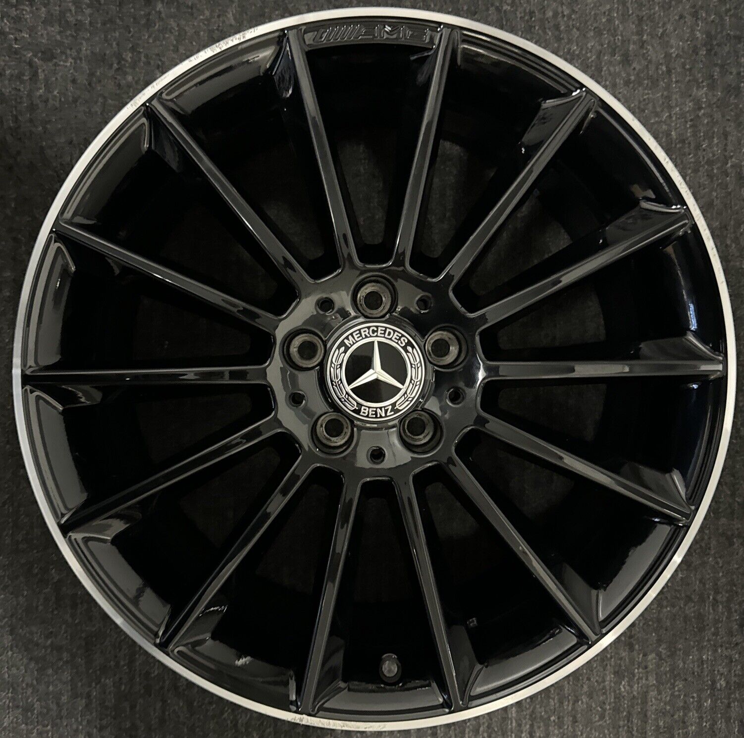 Mercedes A250 A220 CLA250 19-21 aluminum OEM wheel rim 19 x 7.5 Black