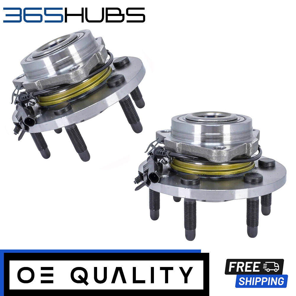 2x Front Wheel Bearing Hub Assembly for 07-13 Chevy Avalanche & Silverado 1500