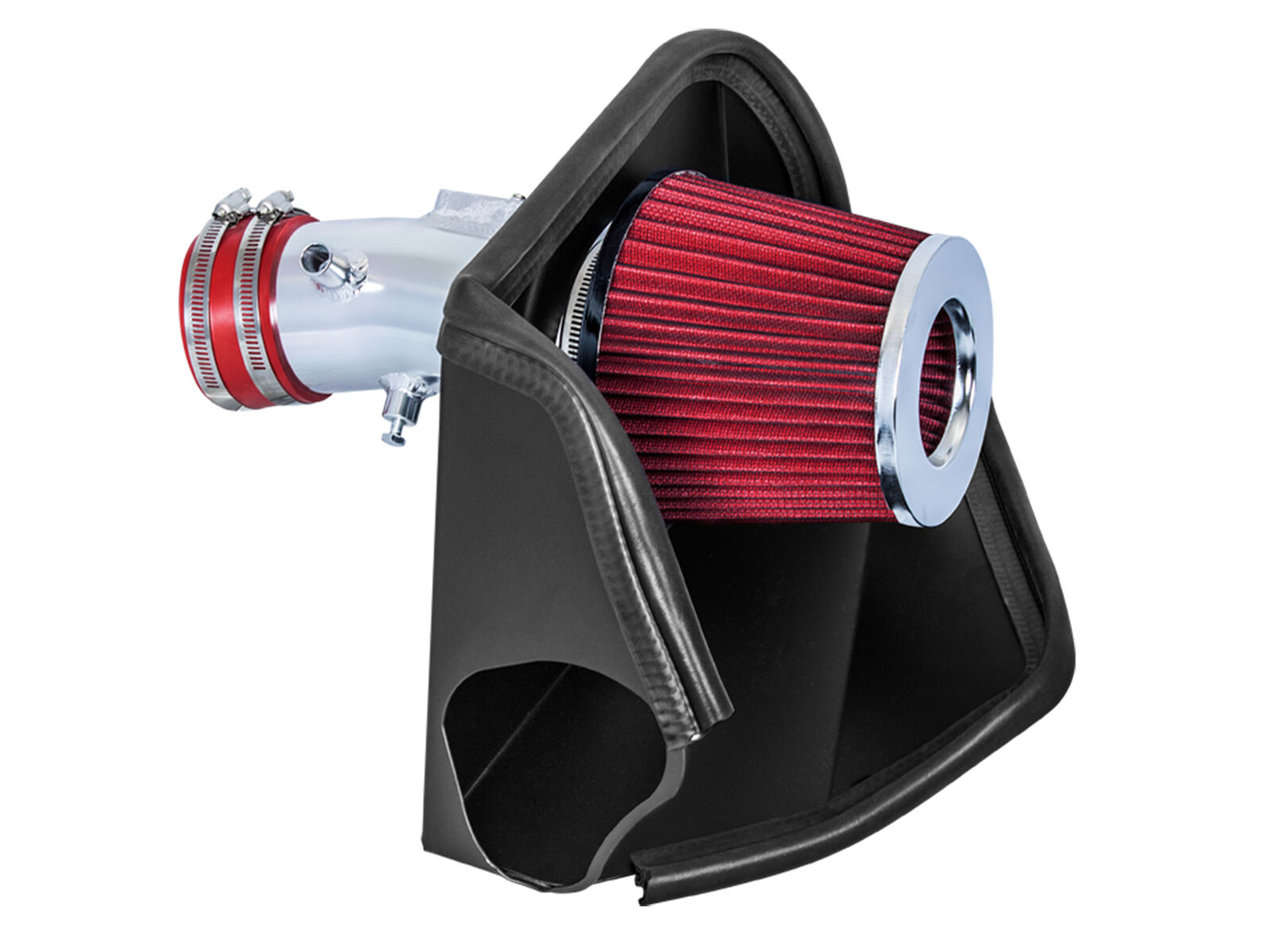 BCP RED For 07-12 Altima V6 3.5L Heat Shield Cold Air Intake + Filter