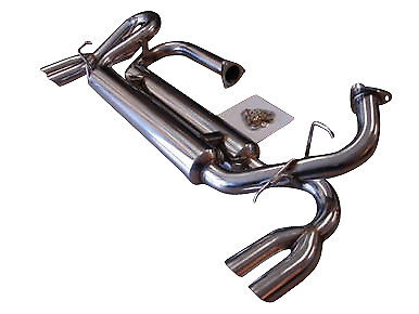 Acura NSX 91-96 TOP SPEED PRO-1 Performance Dual Canister Exhaust 57mm Tips 