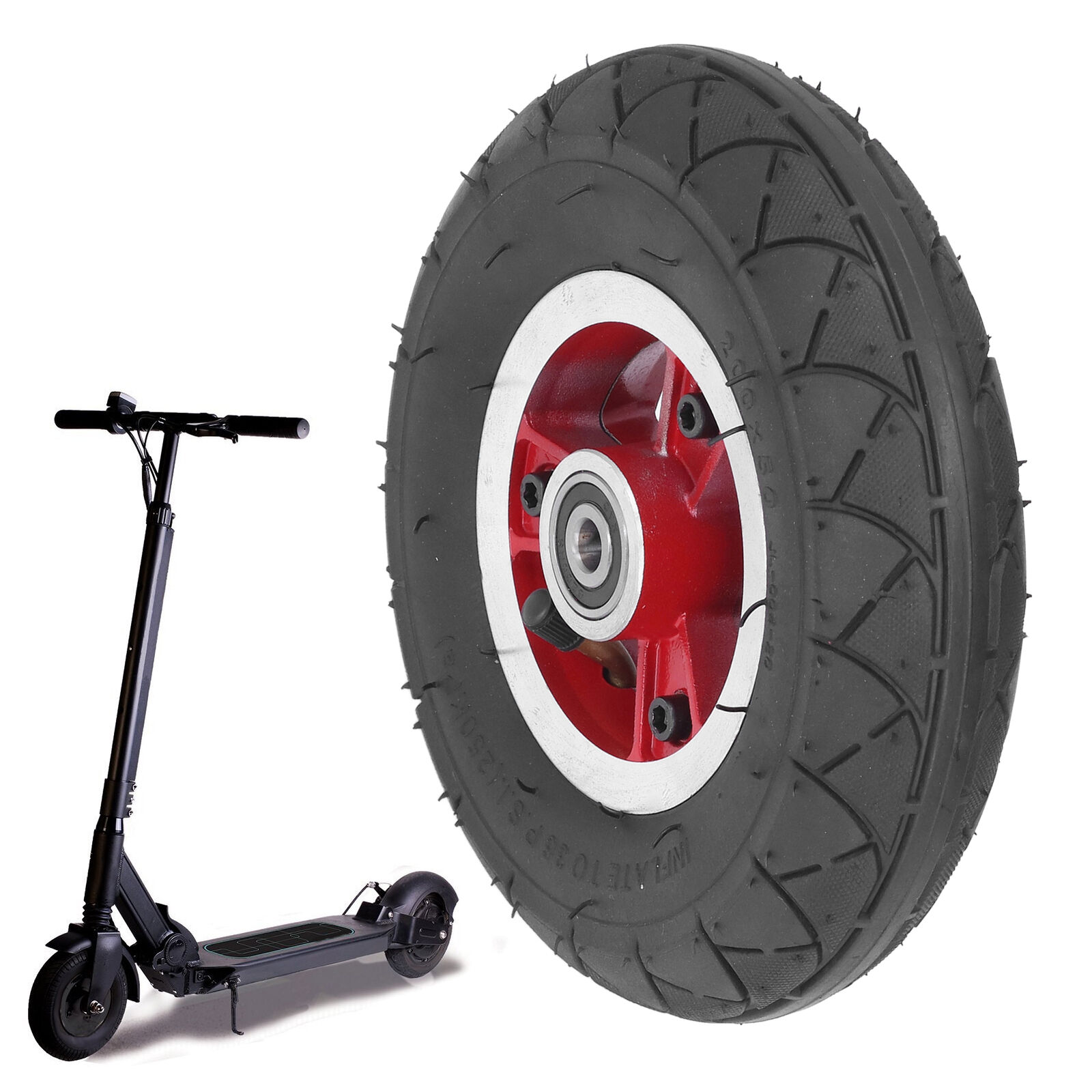 ✈200x50mm Solid Tires 8in Explosion Proof Nonskid Electric Scooter Wheels With