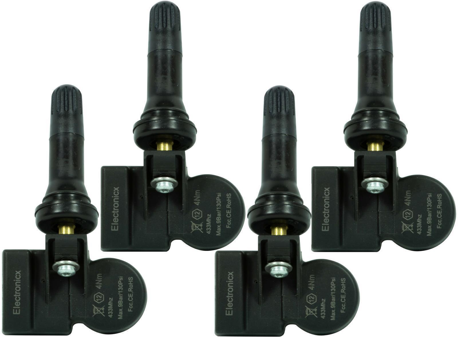 4 tire pressure sensors TPMS sensors rubber valve for Pagani Zonda 01.2011-12.2019