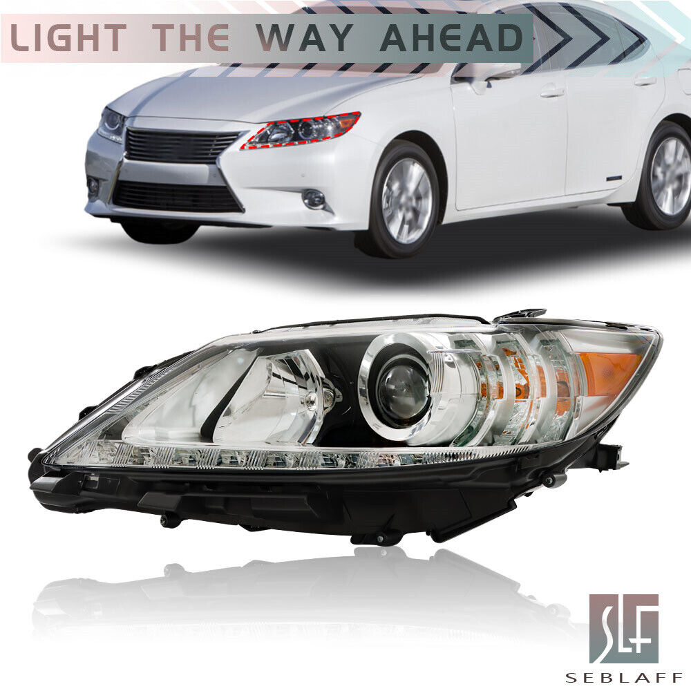 Headlight For 2013-2015 Lexus ES300H ES350 HID/Xenon Chrome Driver Left Side
