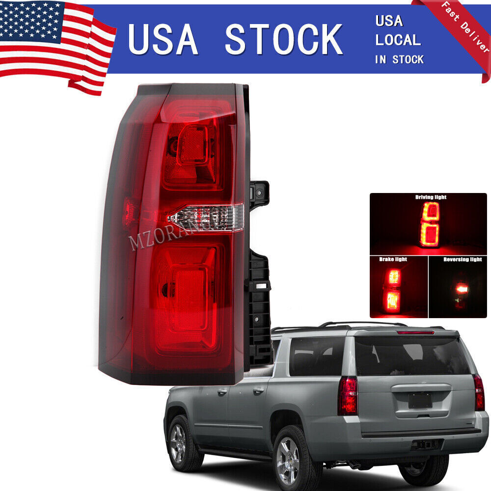 Left Driver LED Tail Lights For 2015-2020 Chevy Tahoe Suburban Brake Rear Lamps