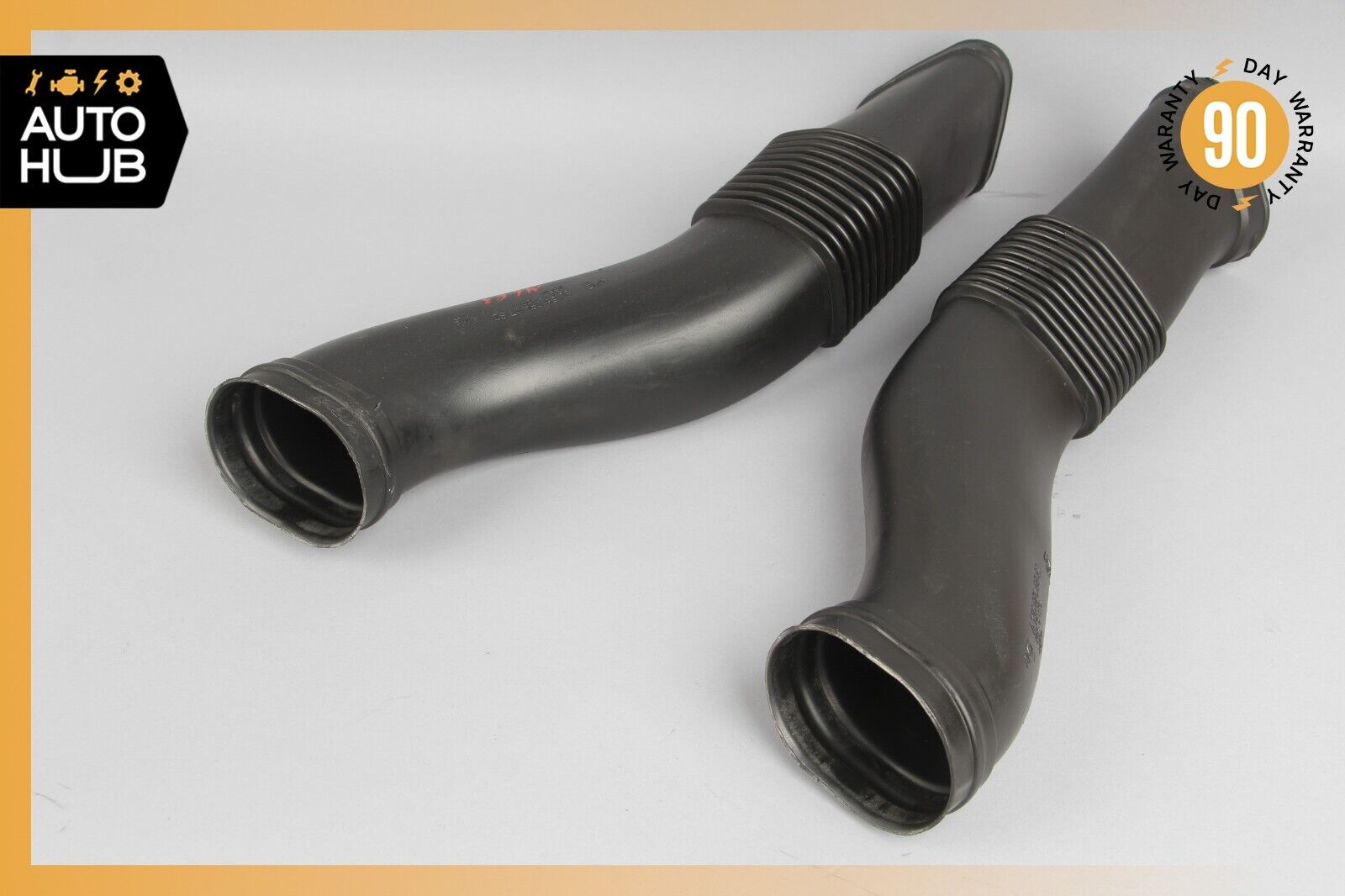 07-11 Mercedes W164 ML63 AMG Air Intake Duct Pipe Hose Left & Right Set of 2 OEM