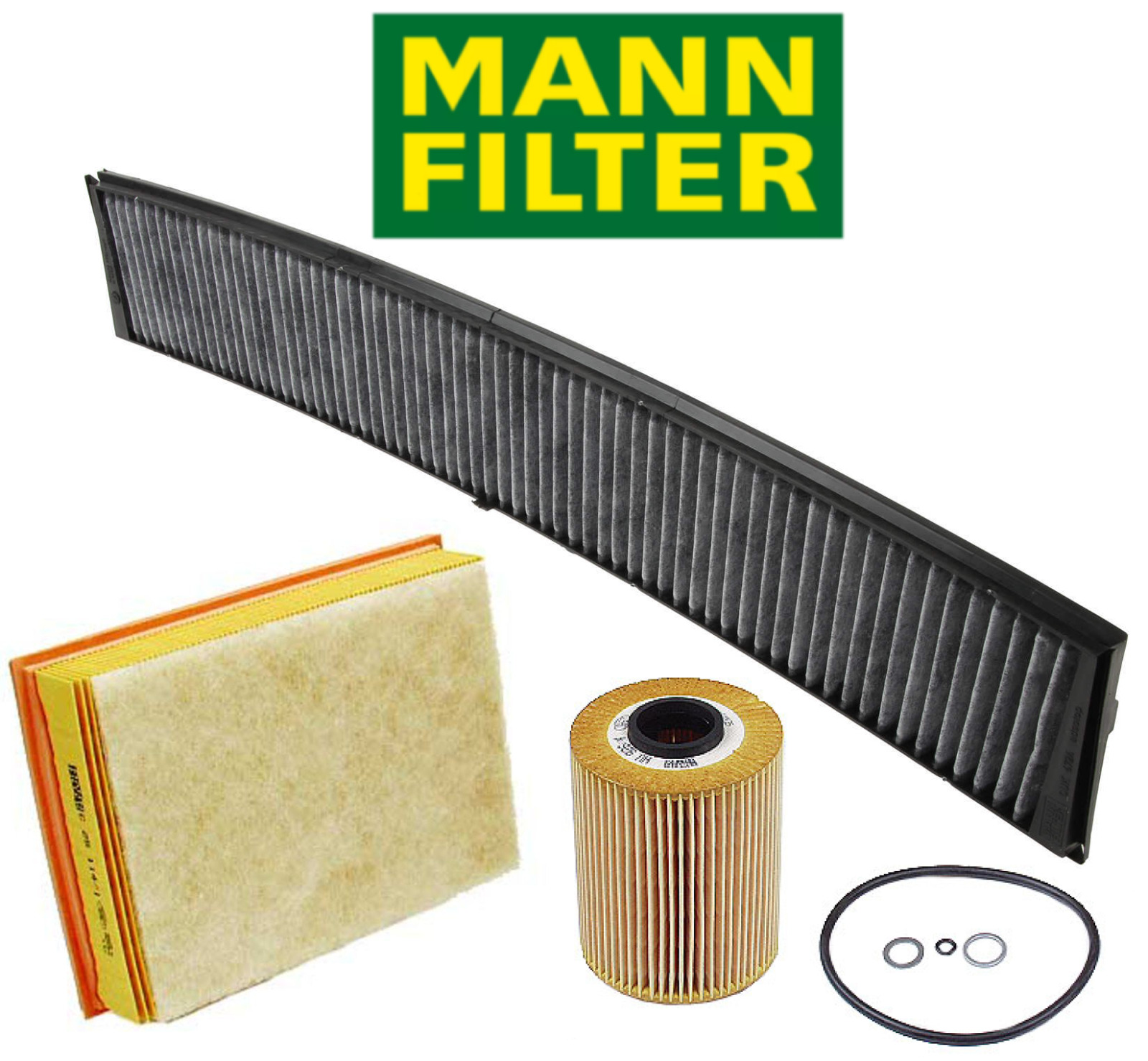 OEM Air Filter w/ Foam Oil Filter AC Cabin Filter Carbon for BMW Z3 E46 M3 01-06