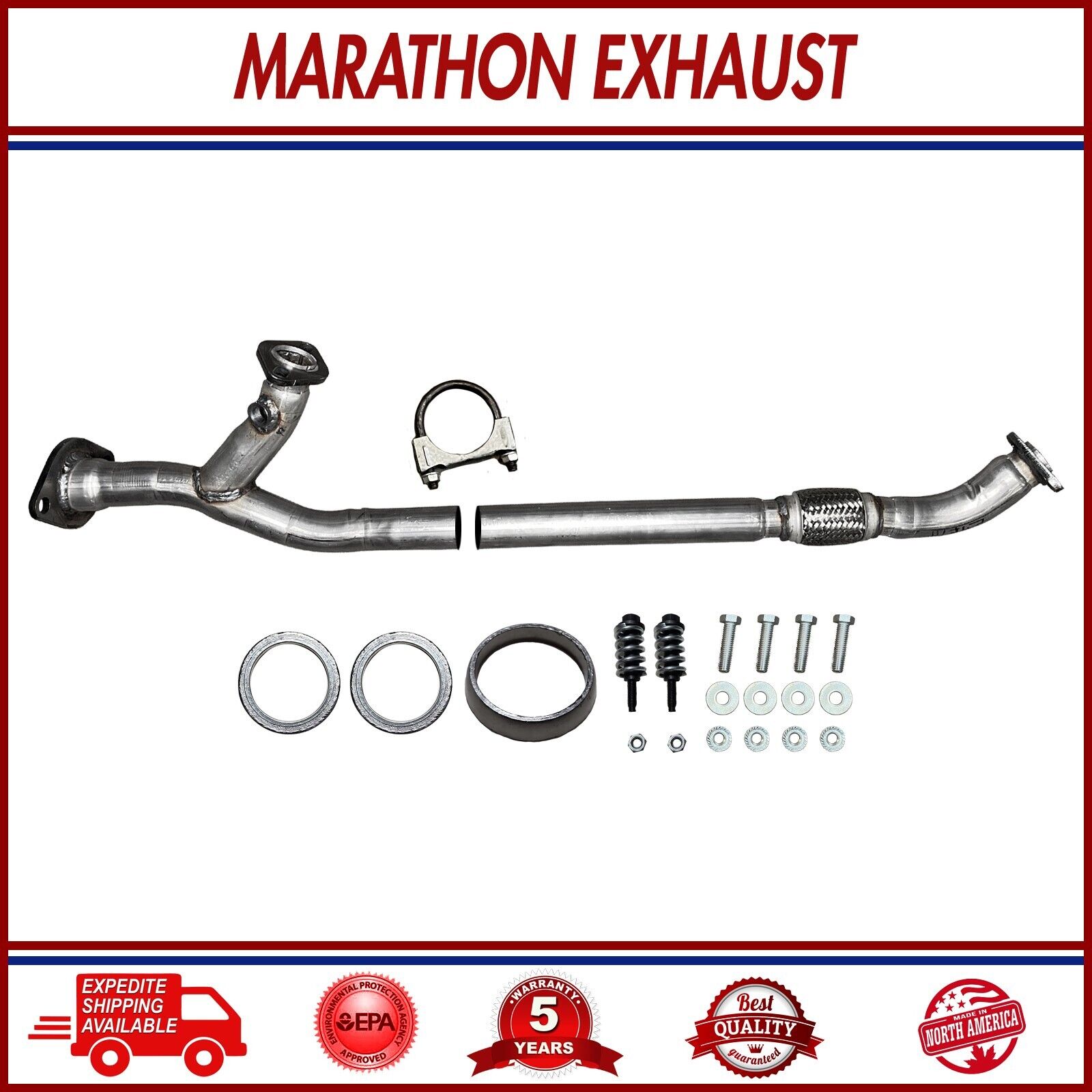Front Flex Pipe For 2004-2006 Toyota Sienna 3.3L Front Wheel Drive Model Only