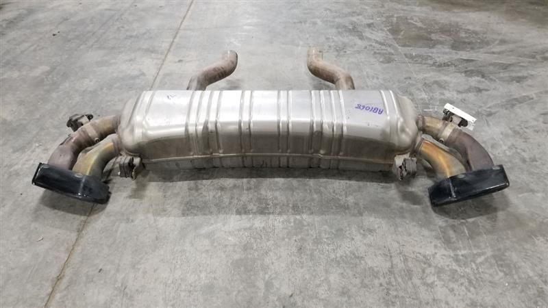 19 BMW M550I G30 4.4L REAR EXHAUST MUFFLER ASSEMBLY WITH ACTUATORS