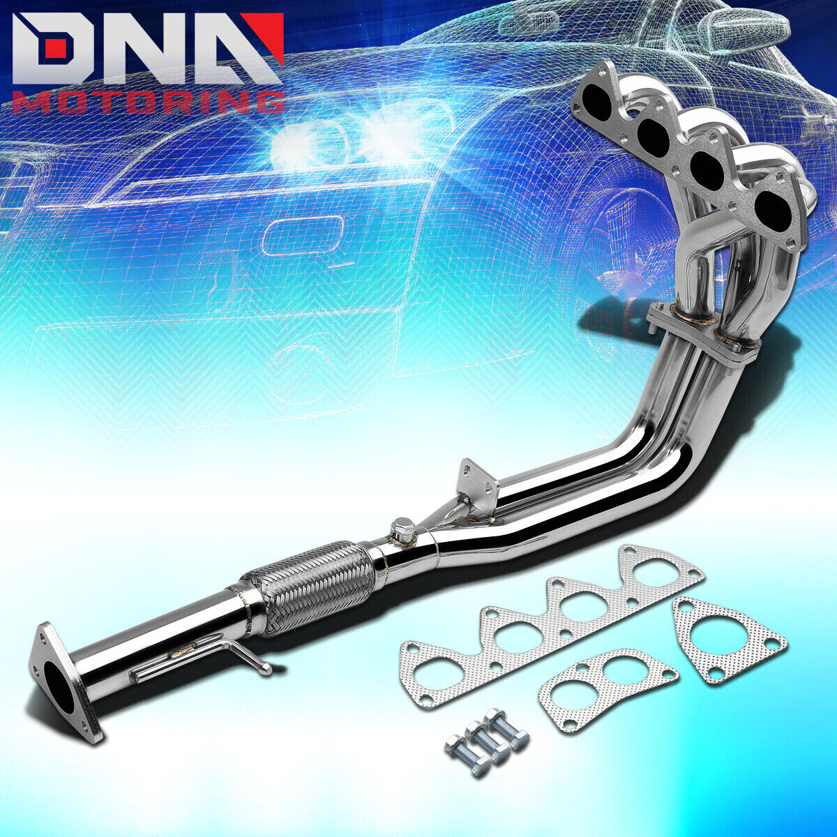 STAINLESS STEEL 4-2-1 HEADER FOR 93-96 PRELUDE VTEC H22 2.2 BB1 EXHAUST/MANIFOLD
