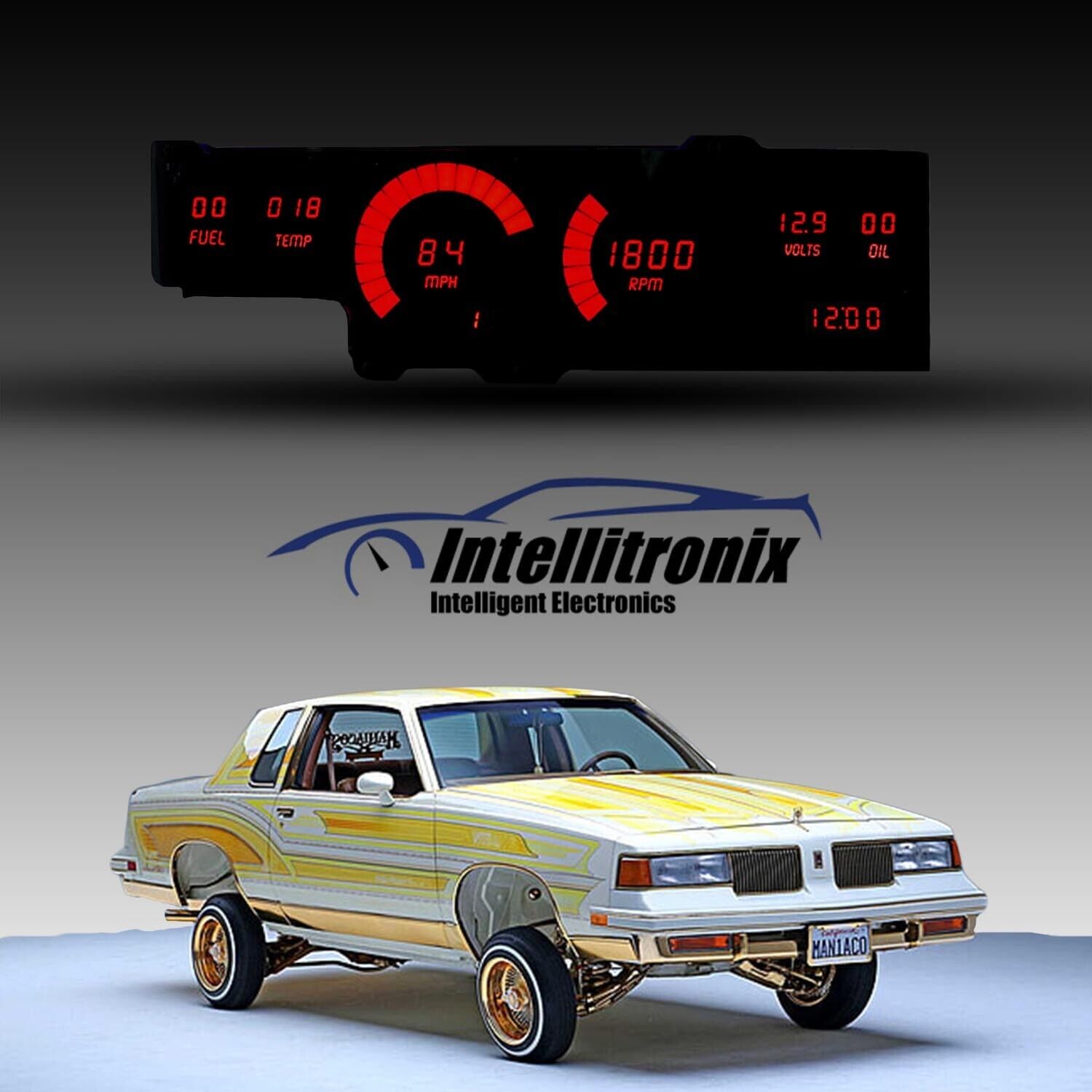 1978-1988 Oldsmobile Cutlass Red LED Digital Intellitronix DP1407R Made In USA