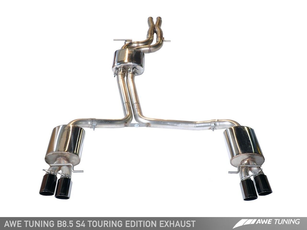 AWE TUNING 2013-2016 AUDI S4 3.0T B8.5 TOURING CATBACK EXHAUST DB 102MM TIPS