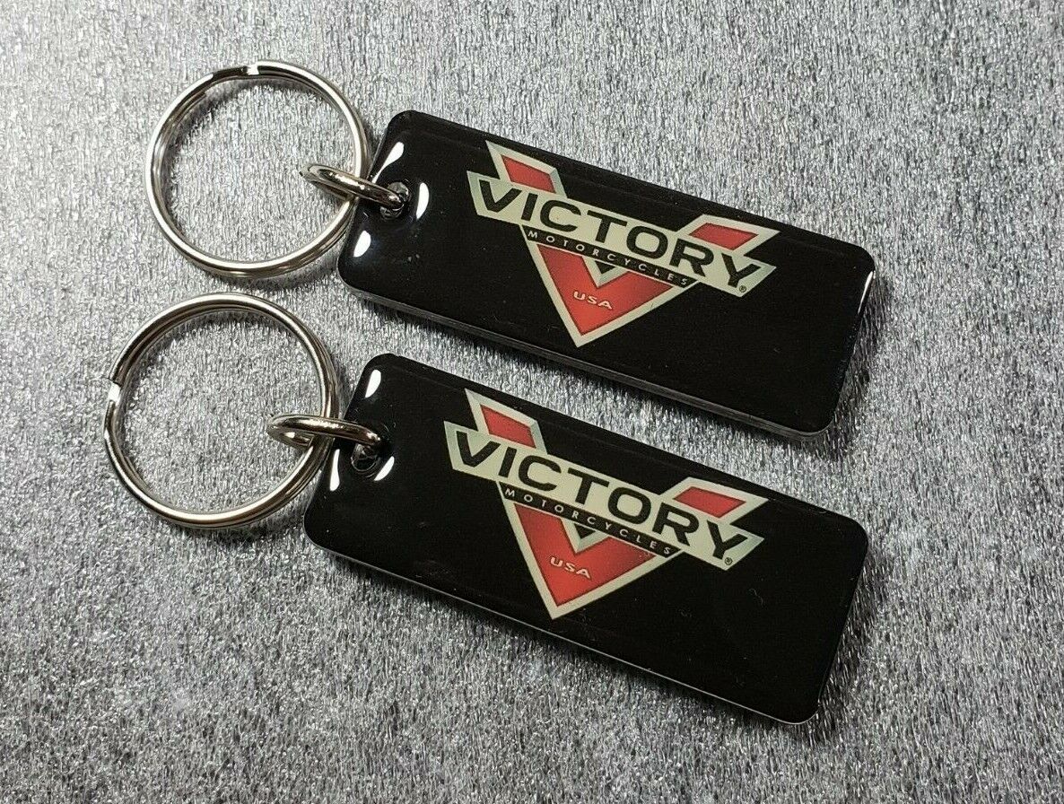 Victory Vision Vegas 8 Ball Hammer Gunner Magnum Motorcycle Key Chain pack of 2