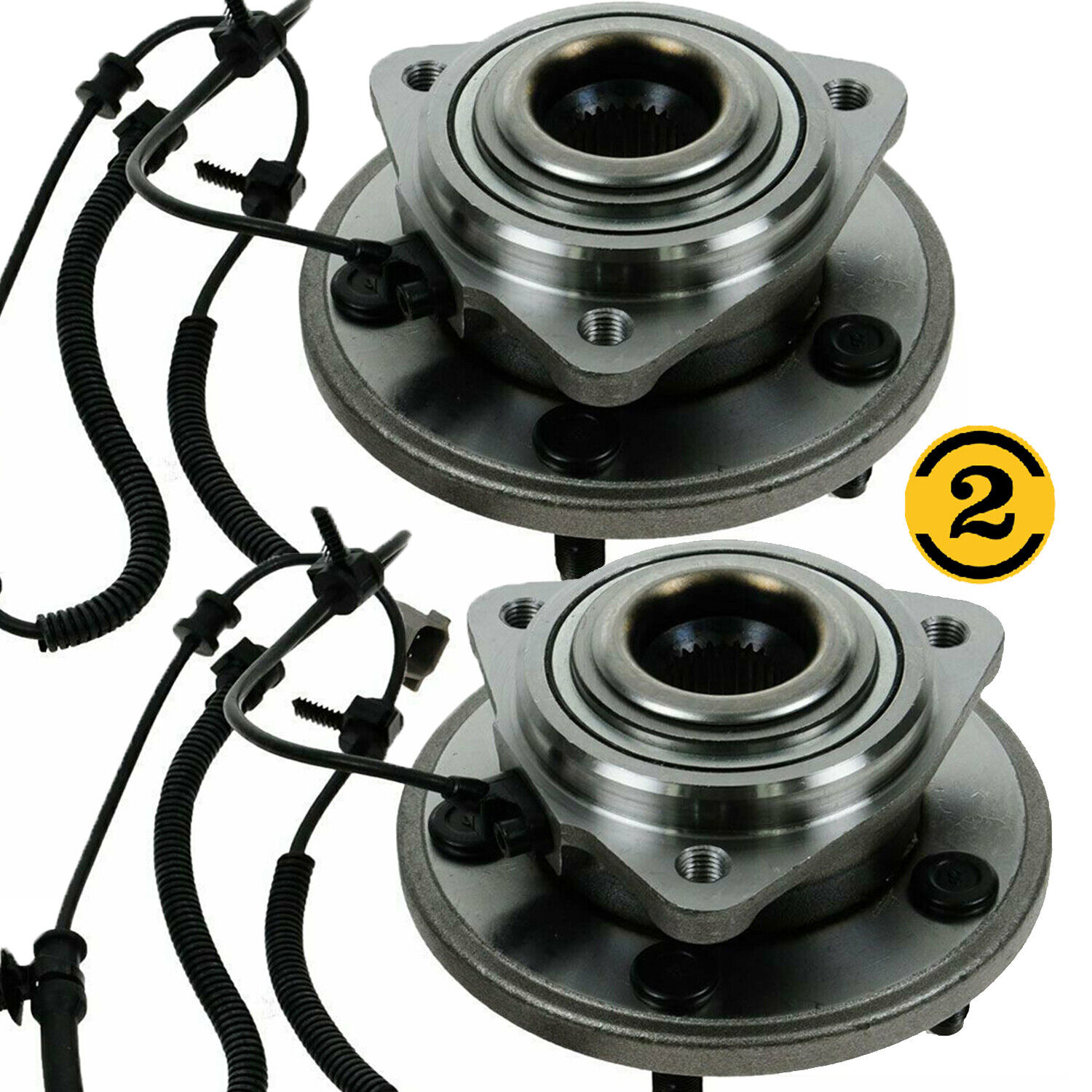 Pair Front Wheel Hub & Bearing Assembly for Jeep Grand Cherokee Commander
