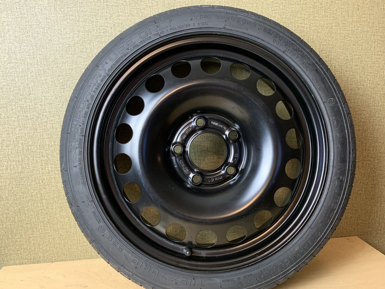 12-17 Buick Verano Spare Donut Tire Wheel Rim OEM T115/70R16