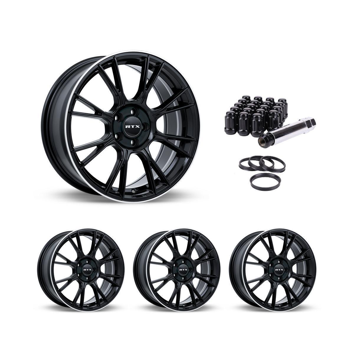 Wheel Rims Set with Black Lug Nuts Kit for 90-96 Chevrolet Lumina APV P848835 16