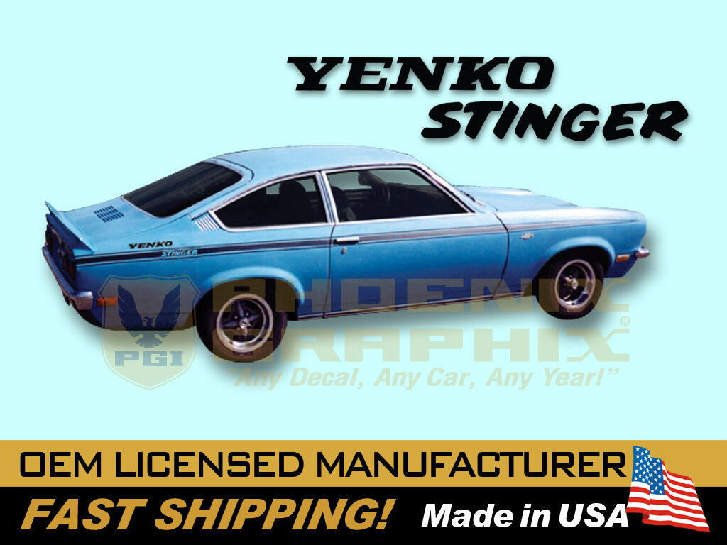 1971 1972 1973 Chevrolet Vega Yenko Stinger Decals & Stripes Kit