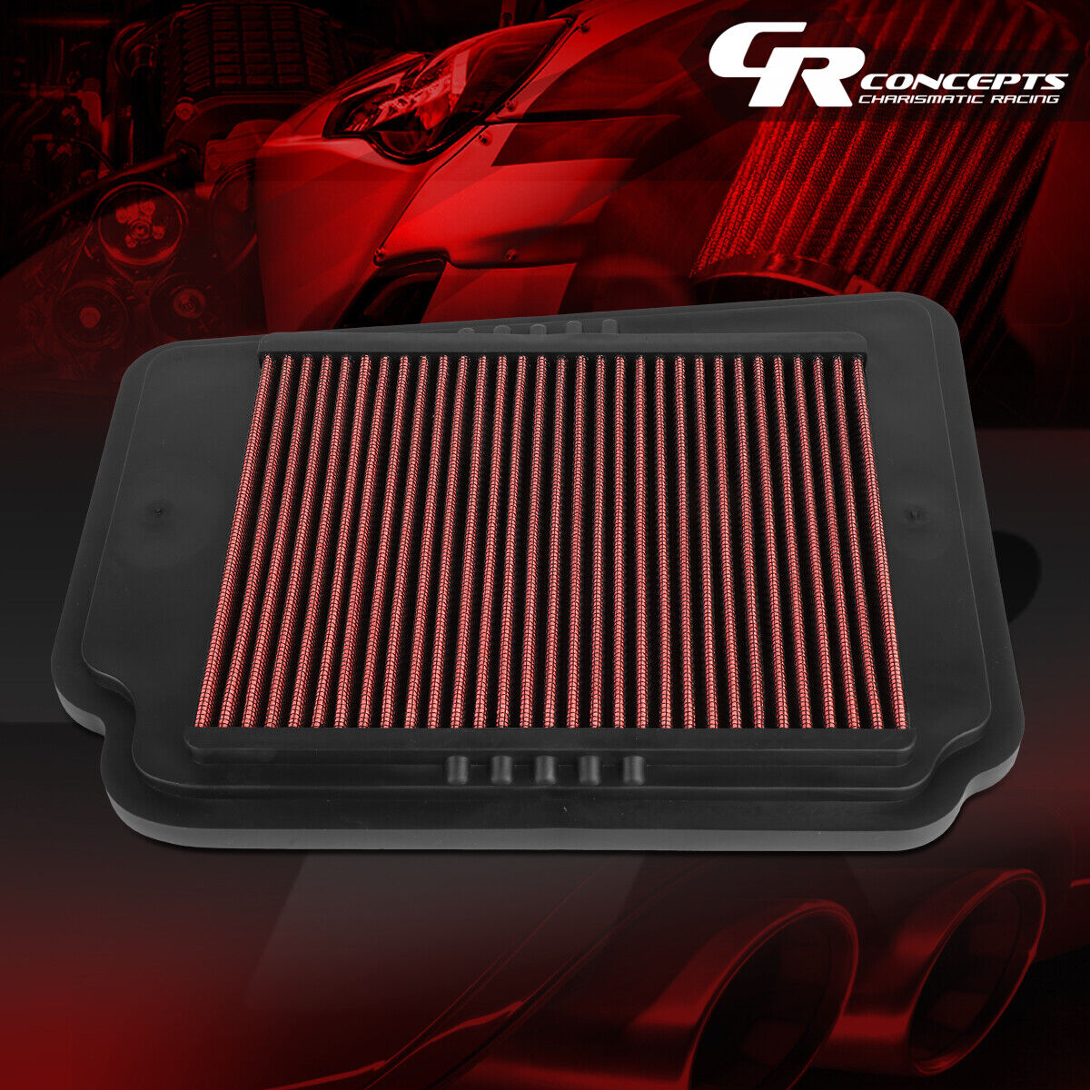 PERFORMANCE RED INTAKE PANEL AIR FILTER FOR 2004-2010 OPTRA FORENZA RENO 2.0L