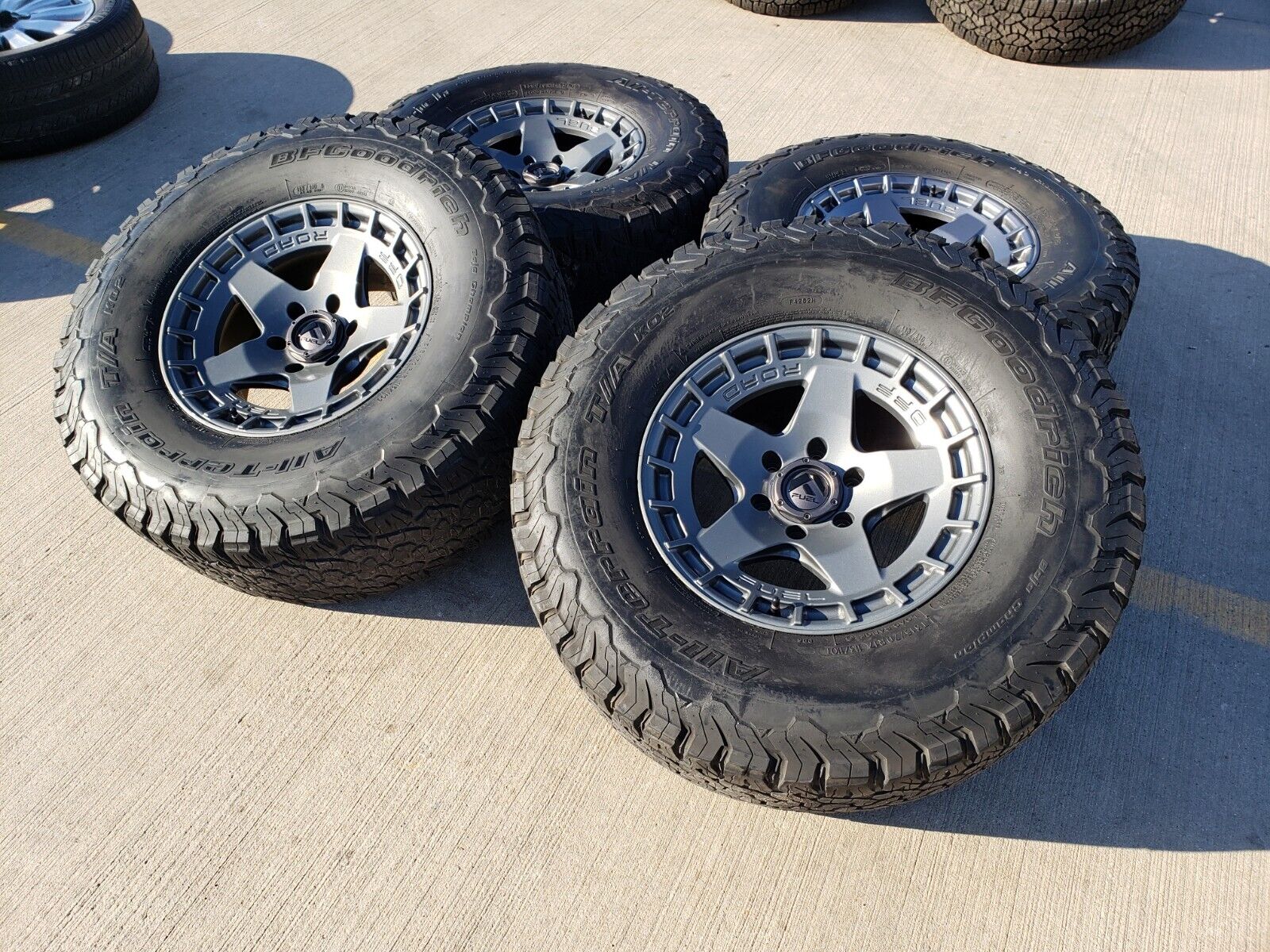 17x9 FUEL Warp Ford F-150 Expedition rims wheels 6x135 tires Gray 35\