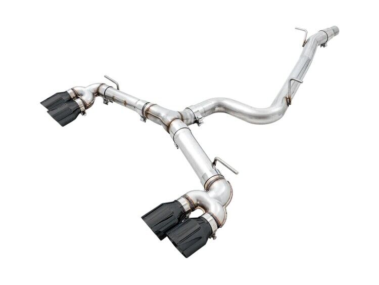 AWE Track Edition Exhaust with 102mm Diamond Black Tips for 15-17 VW Golf R MK7