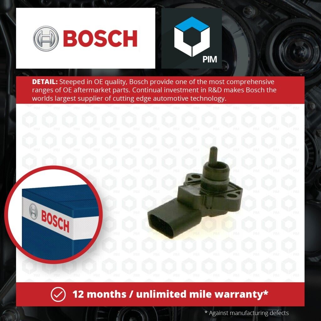 Air Intake Temperature Sensor fits SEAT CORDOBA 6K 1.0 96 to 02 Sender Bosch New