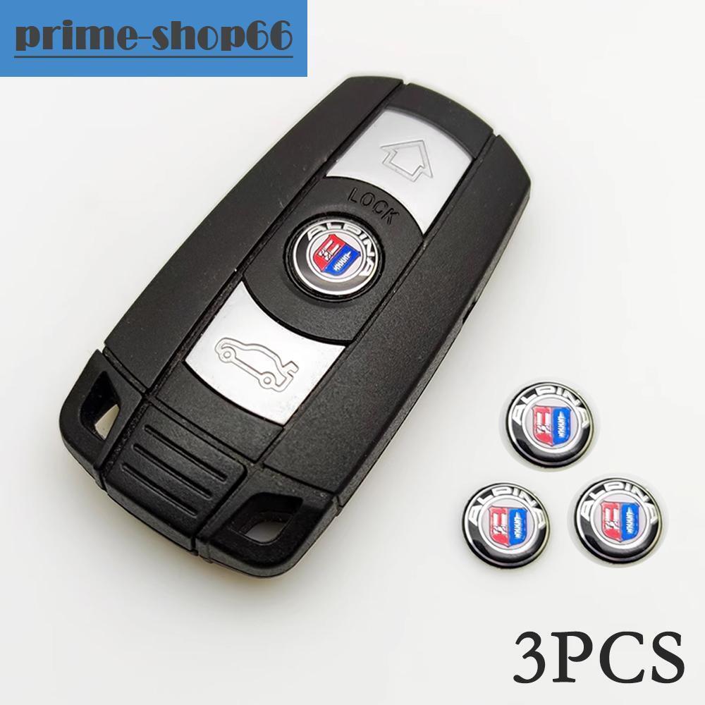 3pcs 11MM  For ALPINA B3 B4 B5 B6 B7 Car Remote Key Sticker Emblem Badge Decal