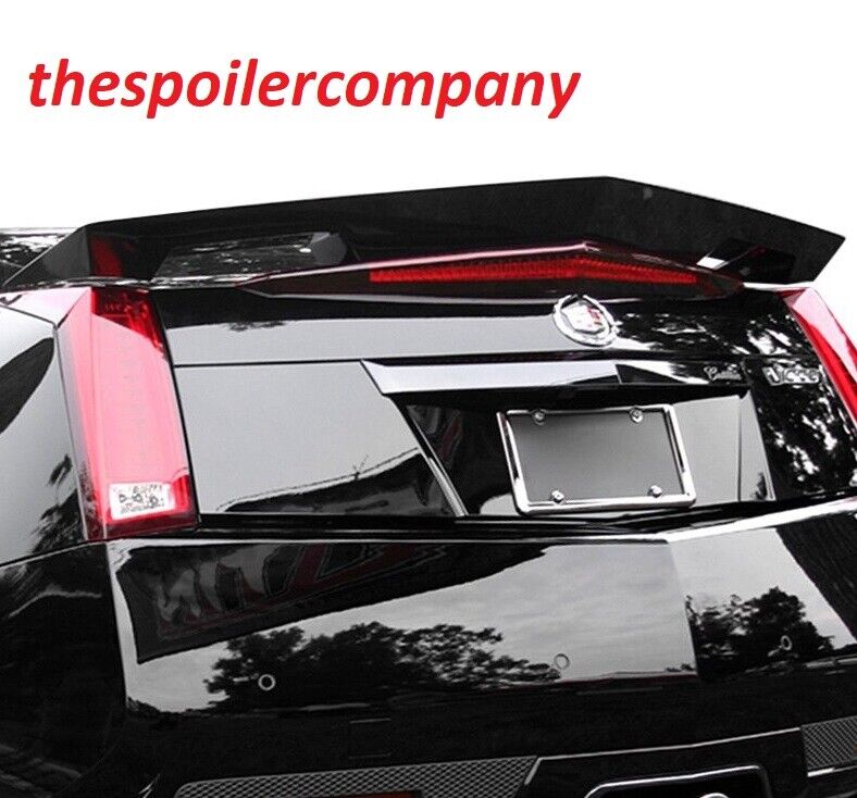 PAINTED LARGE CUSTOM REAR SPOILER FOR 2011-2014 CADILLAC CTS V-TYPE 2DR COUPE