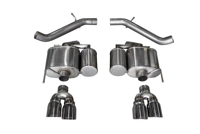 Corsa 4in Polished Sport Axle-Back Exhaust for 16-18 Cadillac ATS-V 3.6T