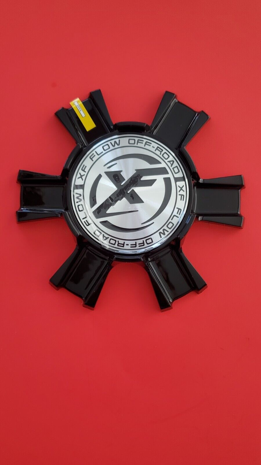 XF Offroad wheels rim flow series floating center cap black 6 lug