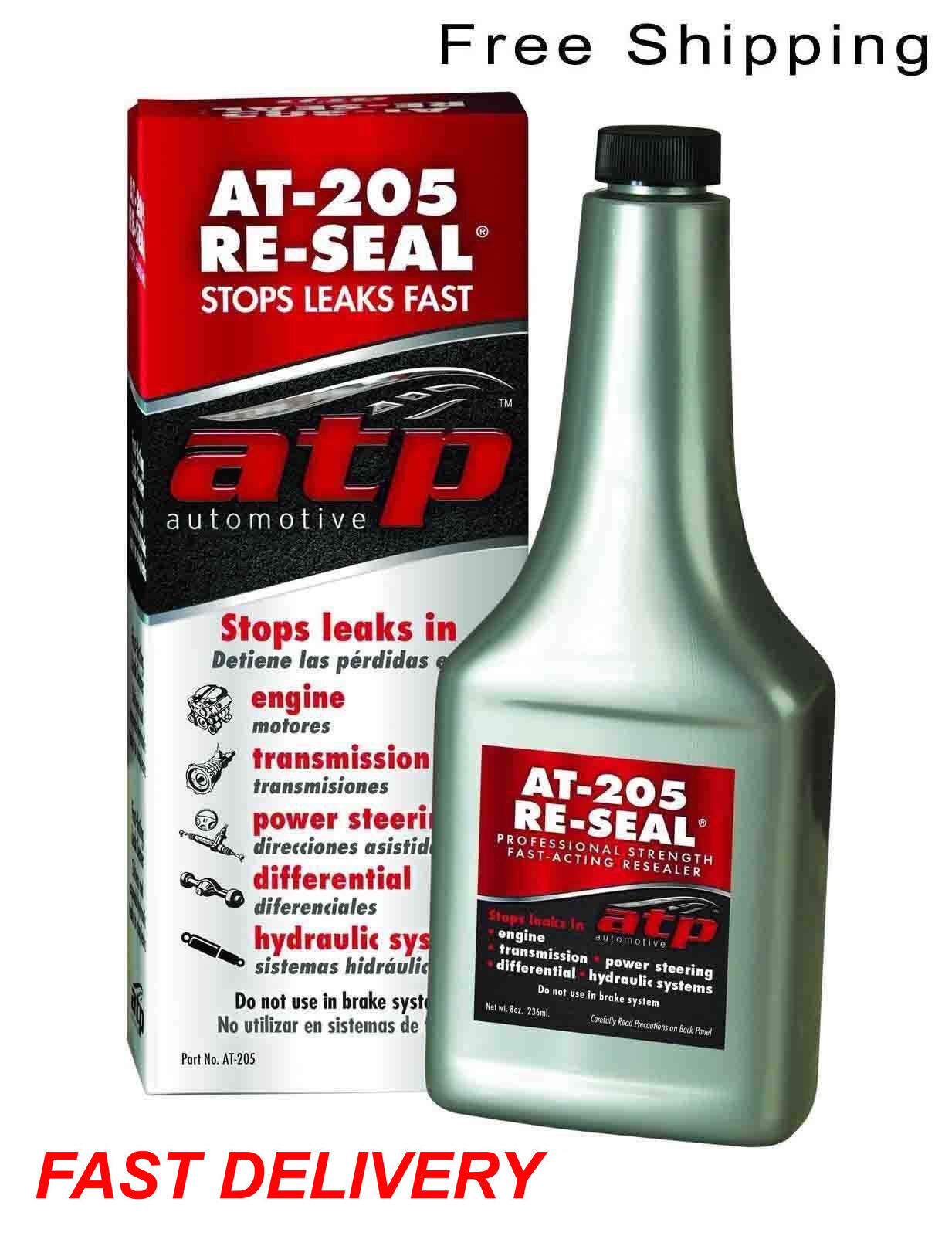 ATP AT-205 Re-Seal Fast Effective Stops Leaks 8 Ounce Bottle