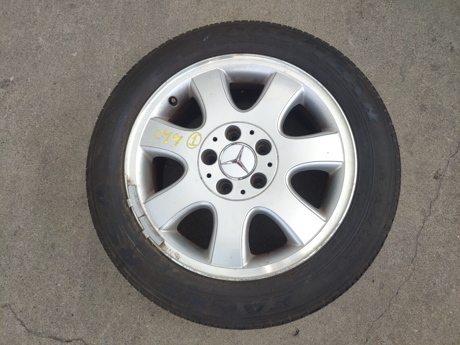 02 MERCEDES CLK320 W208 Front or Rear Left Right Wheel Tire Rim P205/55R16 C44