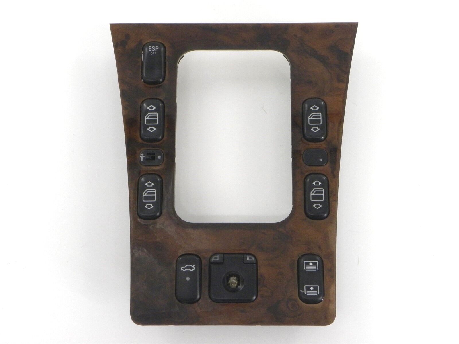 Shifter Bezel Master Window Switch Wood for 00-02 E320 E430 W210 w/ Rear Shade