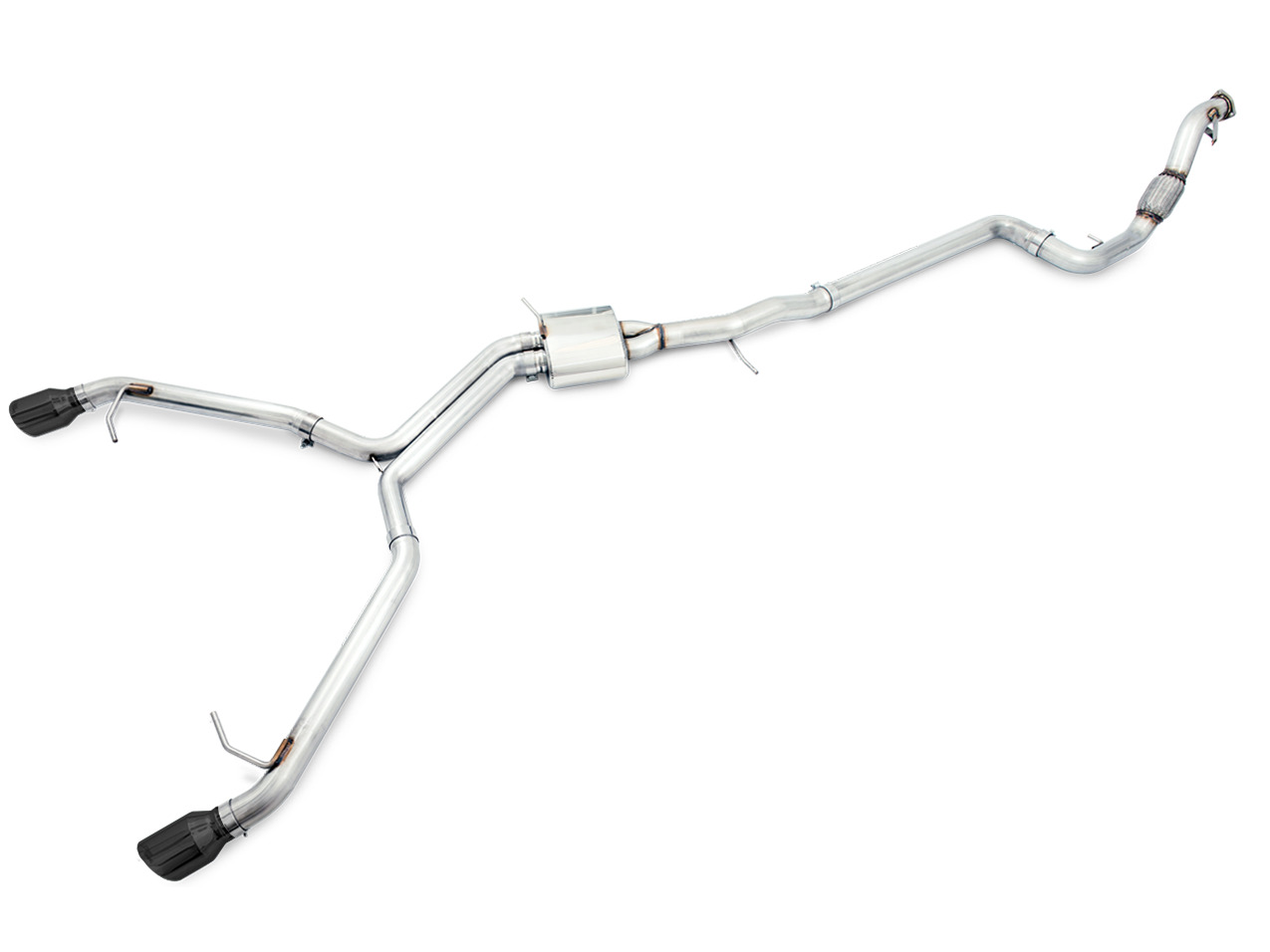 AWE Track Edition Exhaust w/Dual Diamond Black Tips For 18-19 Audi A5 Quattro