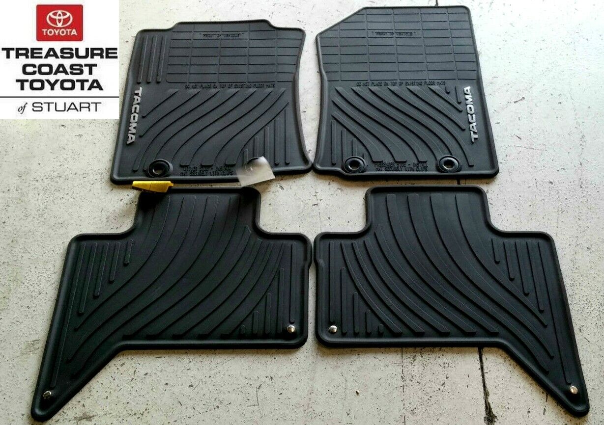 NEW OEM TOYOTA TACOMA 2012-2014 DOUBLE CAB ALL WEATHER FLOOR MATS