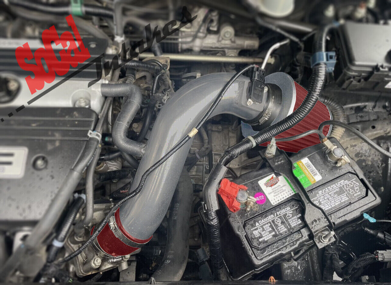RED Air Intake Kit & Filter For 2007-2011 Honda Element 2.4L L4