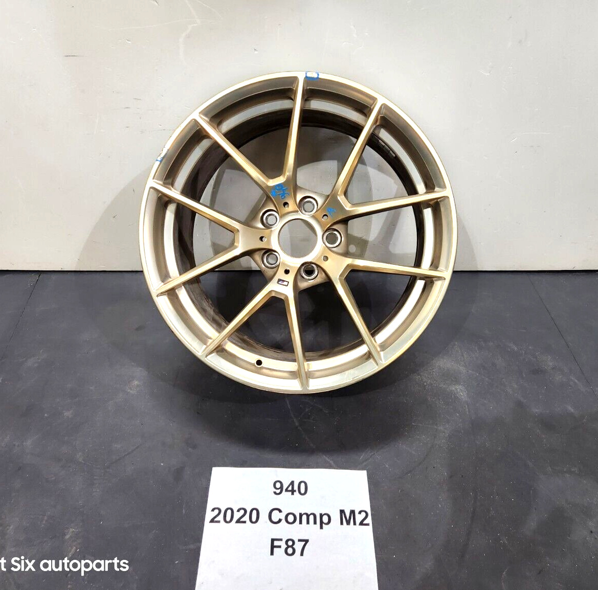✅ OEM BMW F87 M2 Competition Wheel Rim R19 Style 763M 19x10J ET40 Frozen Gold *